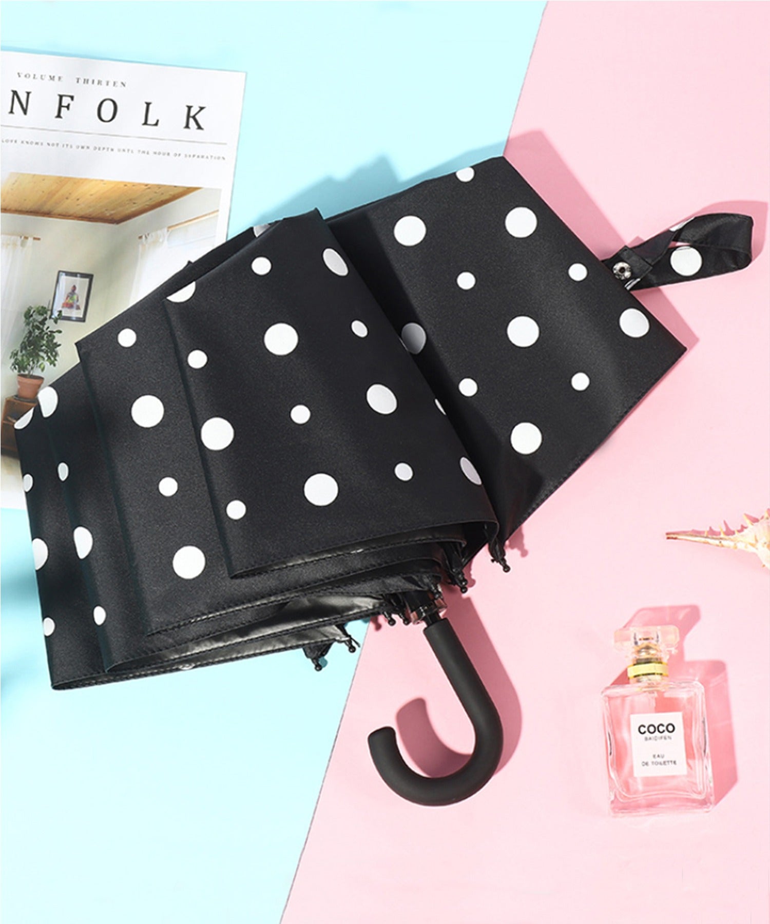 丈夫な8本骨軽量折りたたみ傘