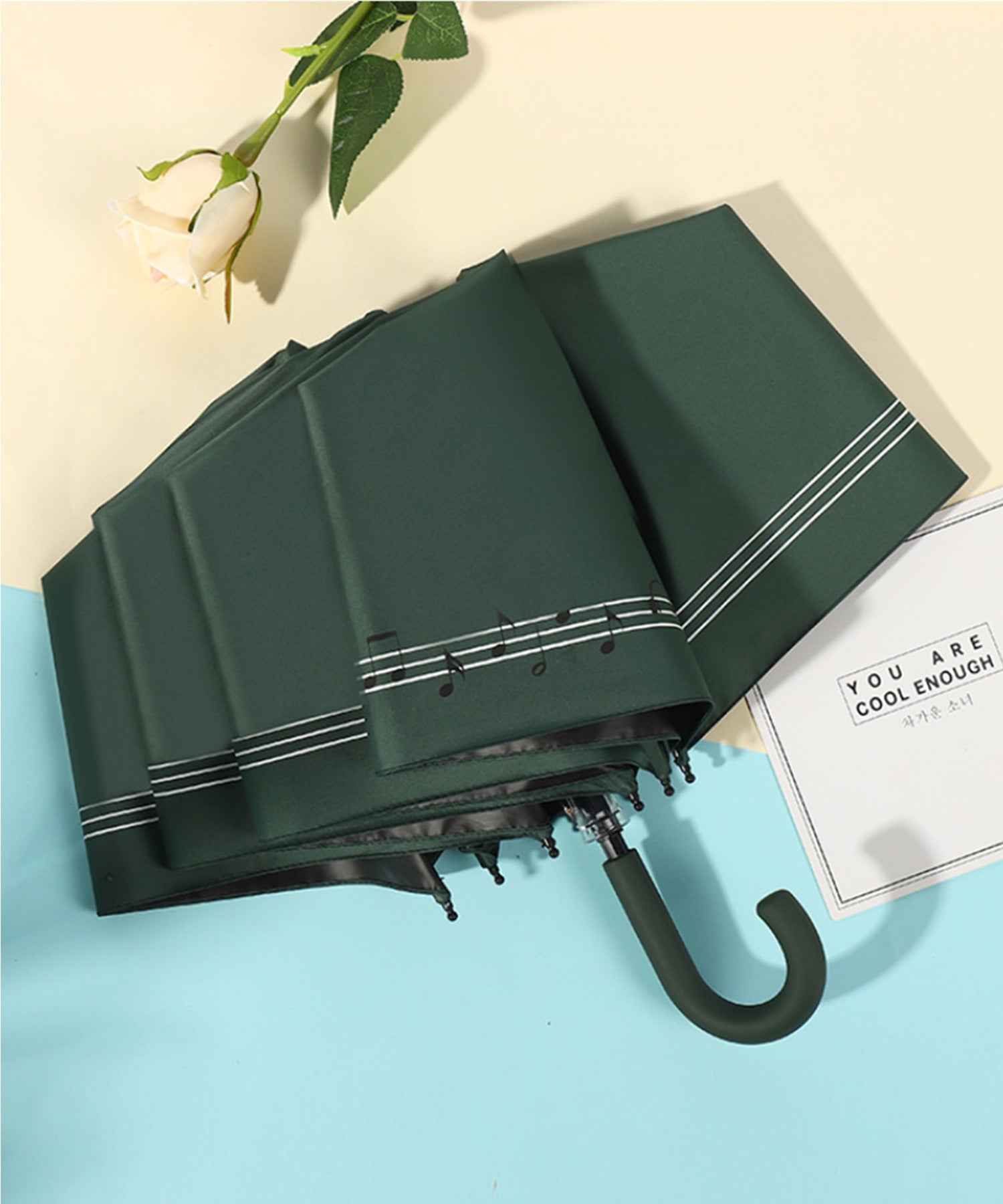 丈夫な8本骨軽量折りたたみ傘