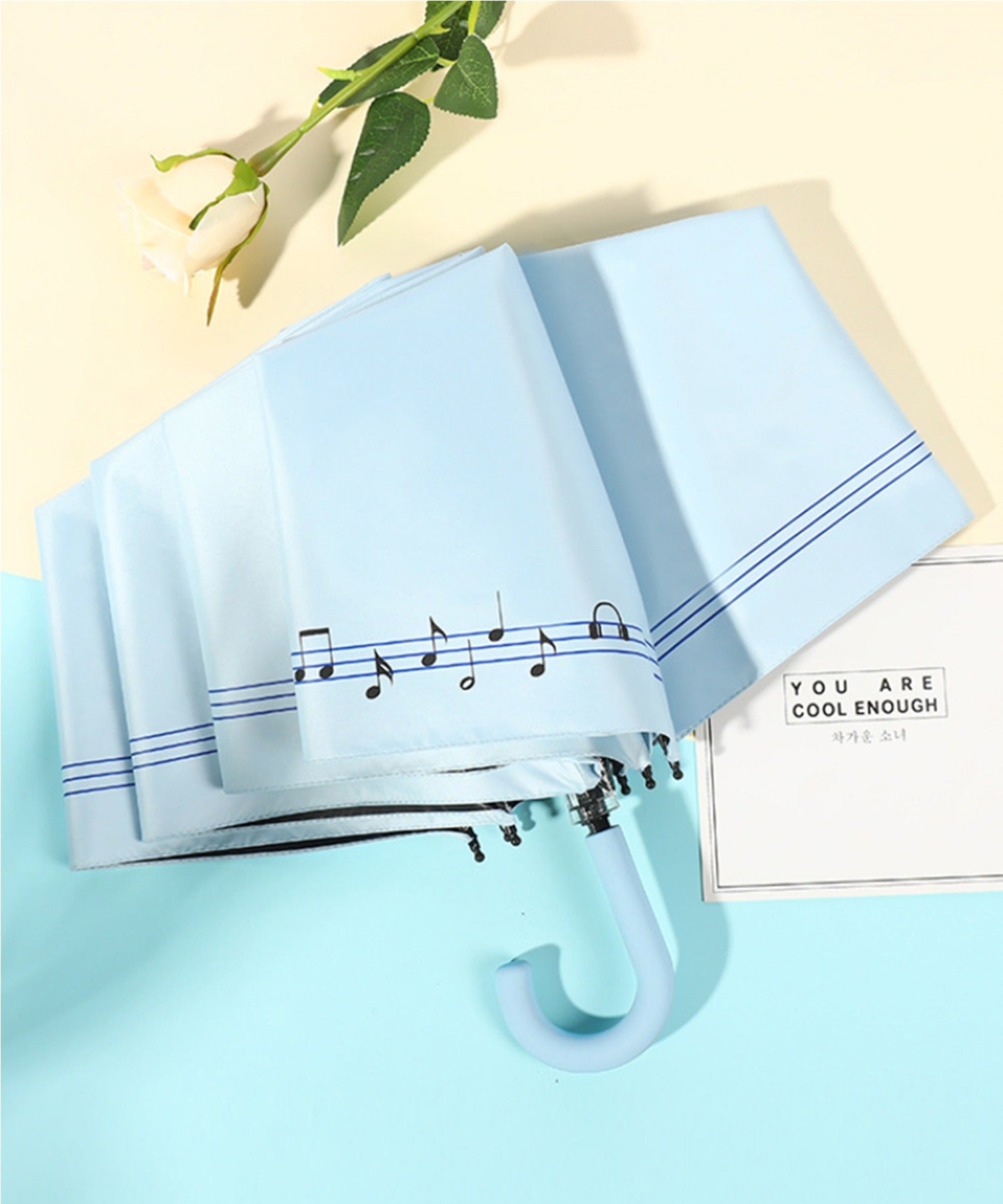 丈夫な8本骨軽量折りたたみ傘