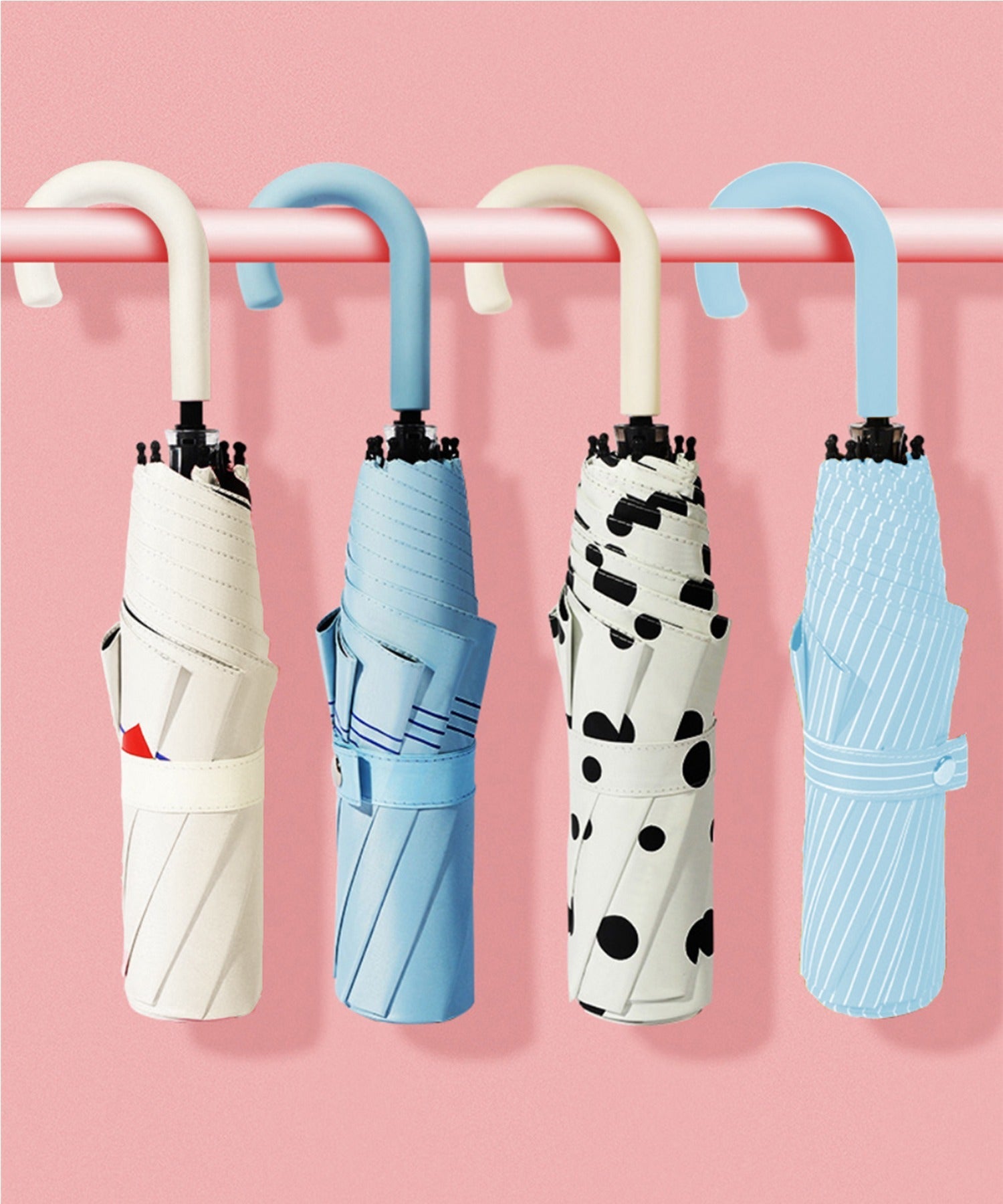 丈夫な8本骨軽量折りたたみ傘