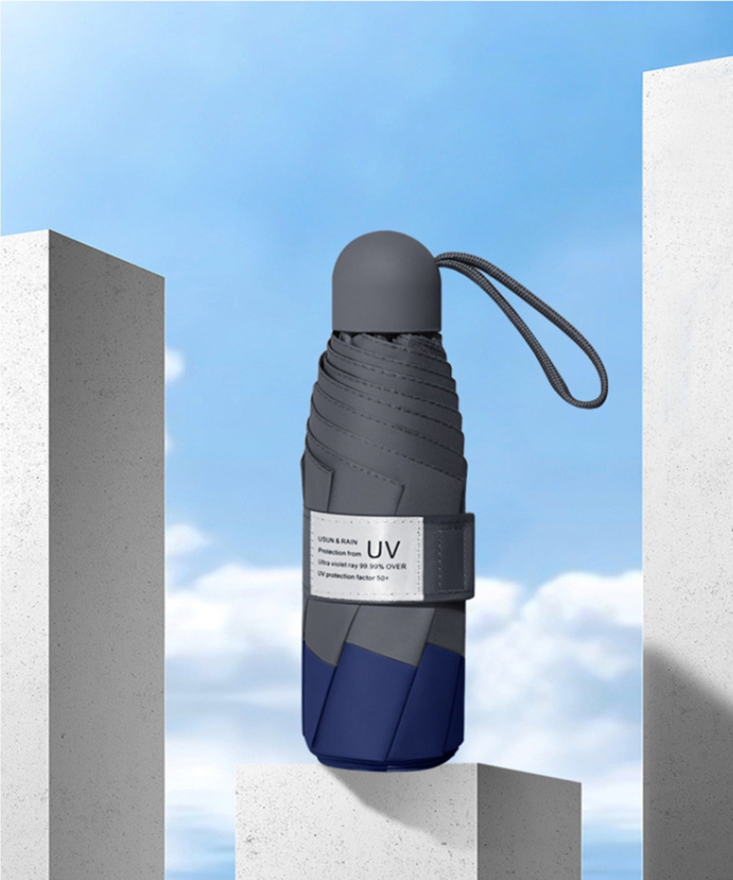 ユニセックス 軽量 超mini 18cm 折りたたみ傘