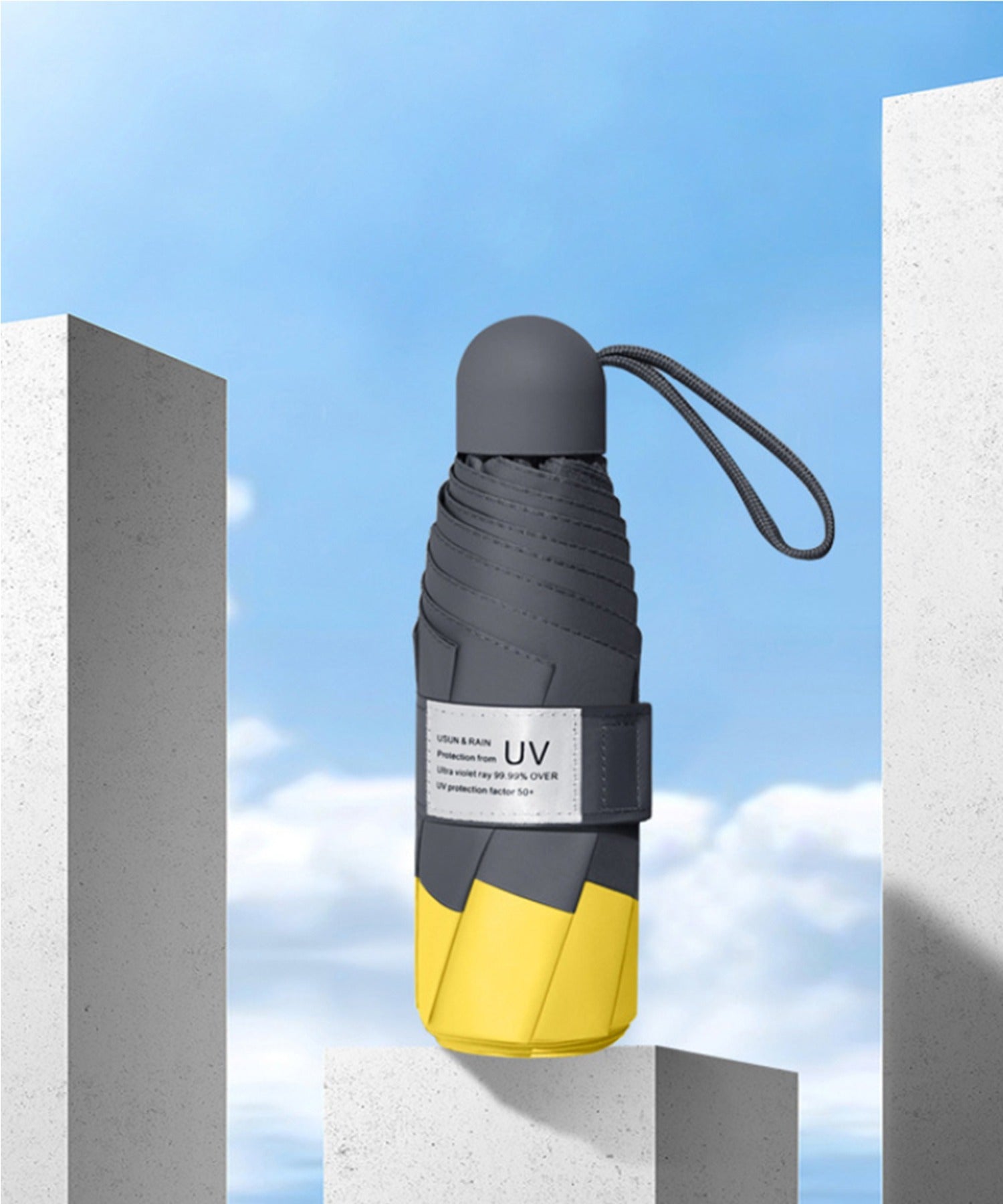 ユニセックス 軽量 超mini 18cm 折りたたみ傘