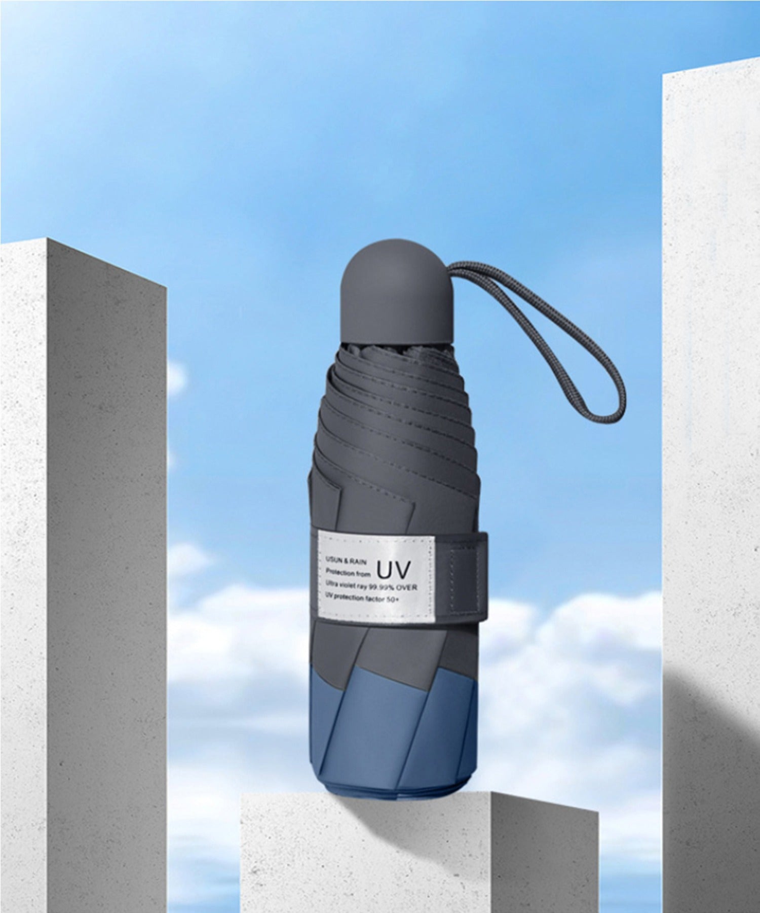 ユニセックス 軽量 超mini 18cm 折りたたみ傘