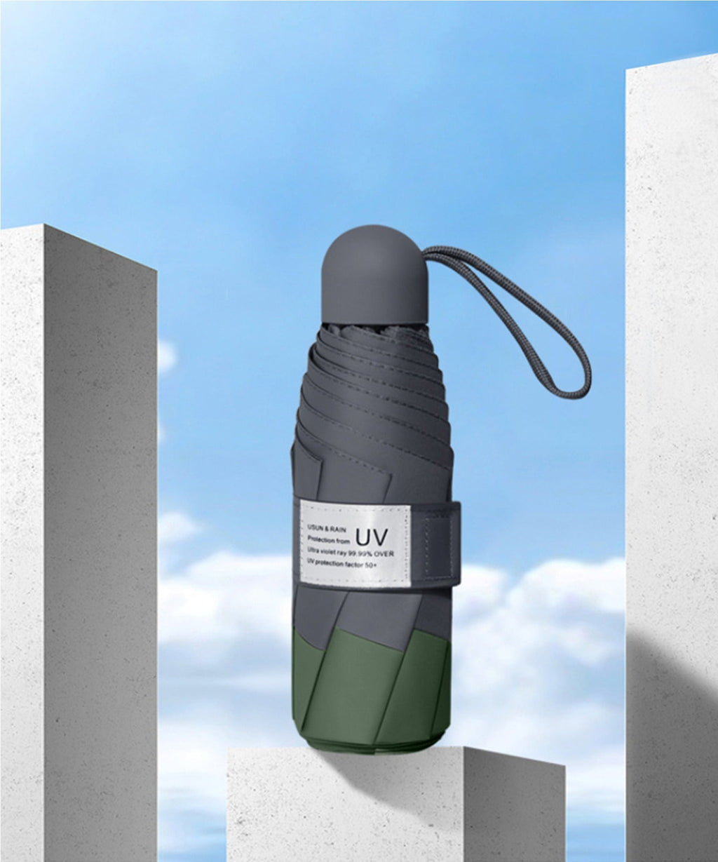 ユニセックス 軽量 超mini 18cm 折りたたみ傘