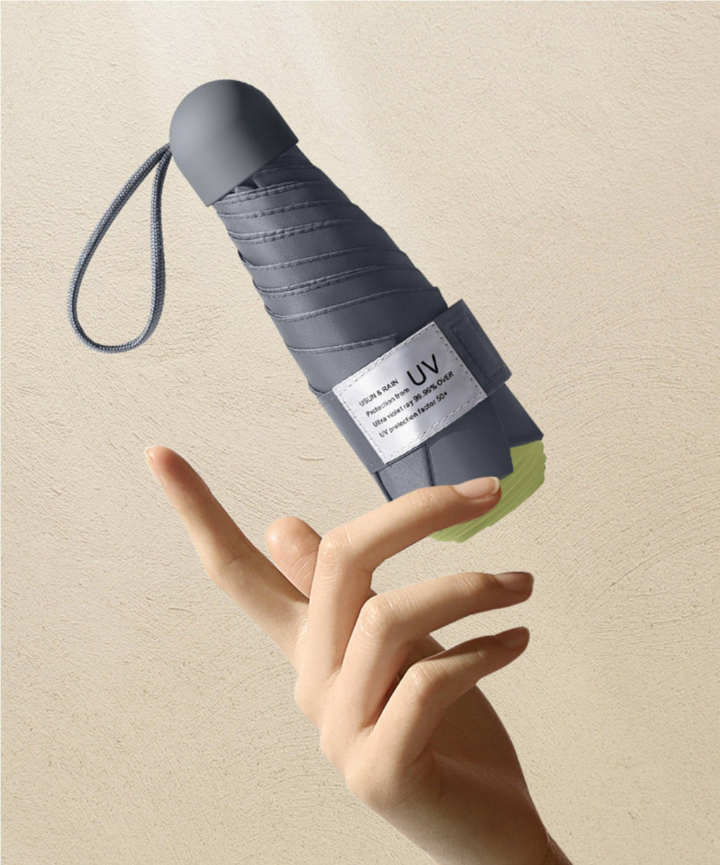 ユニセックス 軽量 超mini 18cm 折りたたみ傘