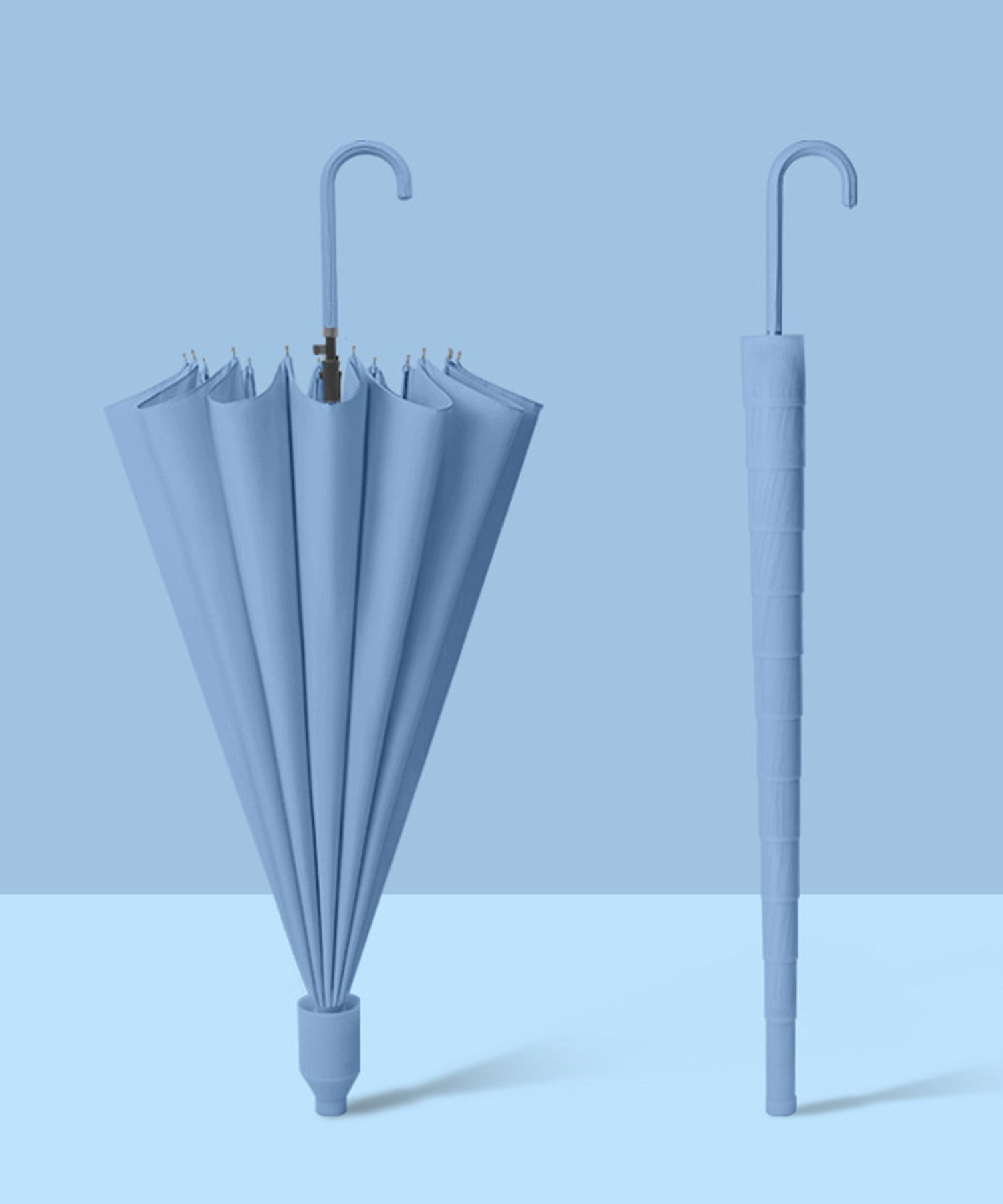 撥水カバー付け長傘