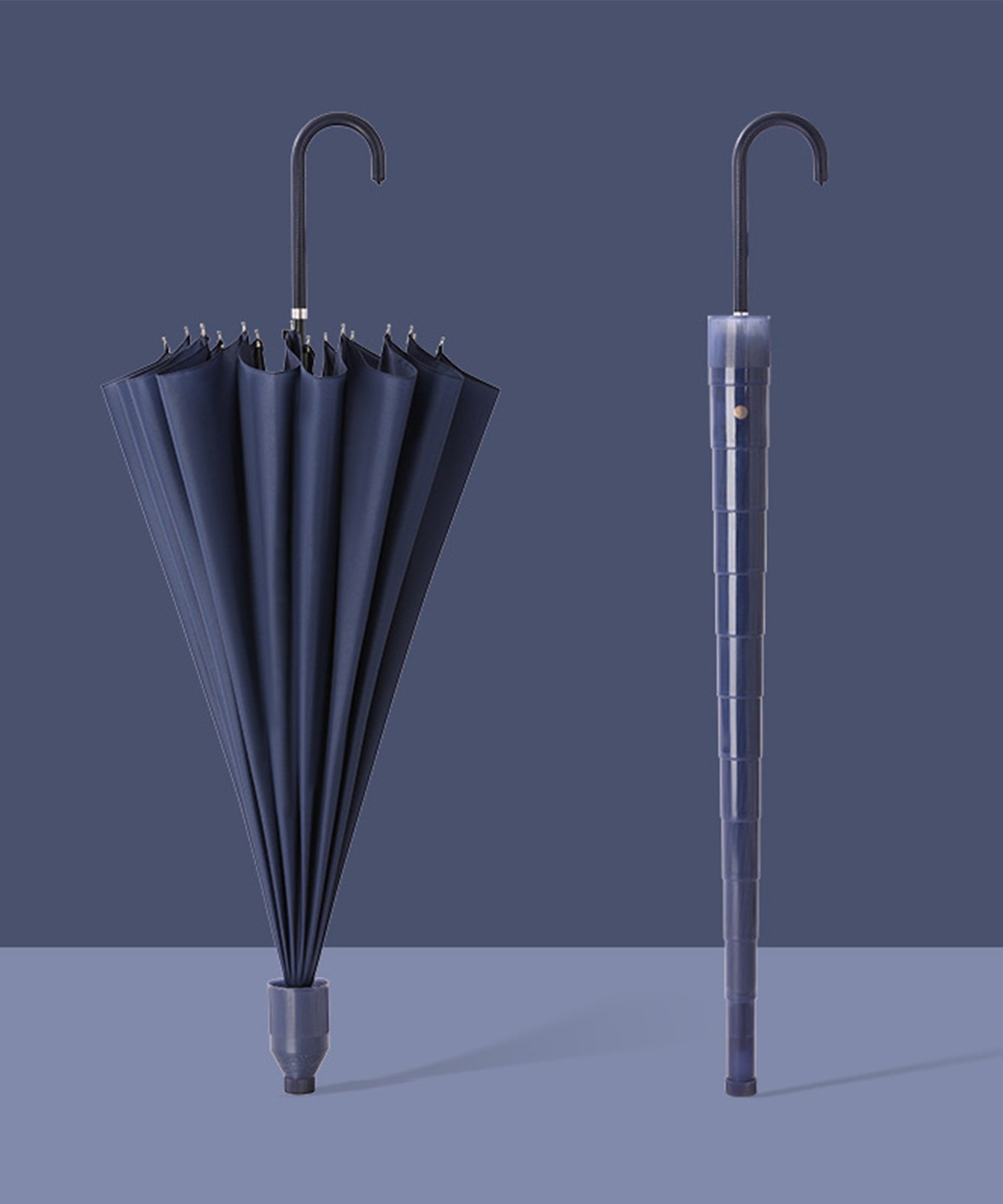 撥水カバー付け長傘