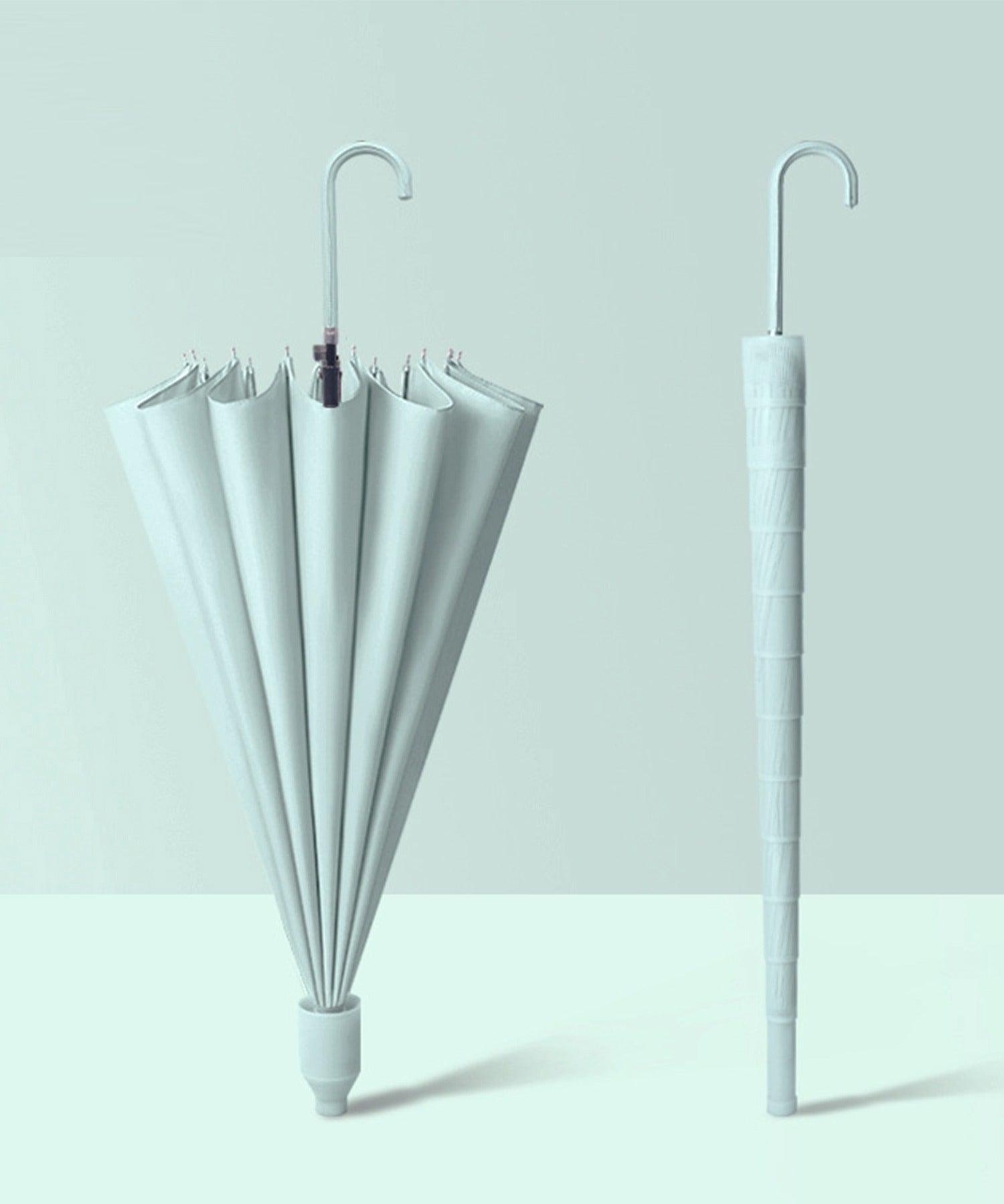 撥水カバー付け長傘